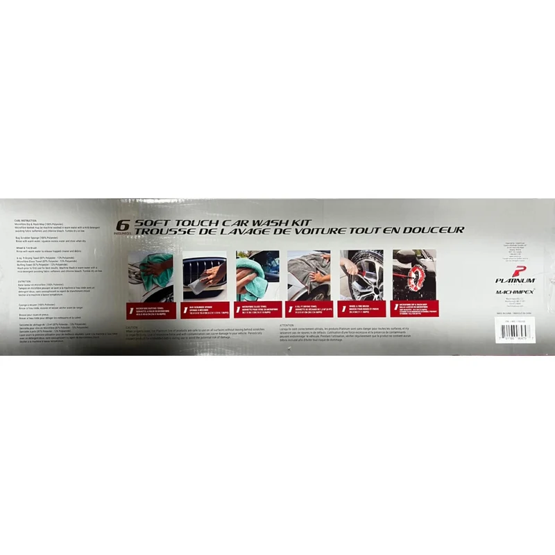 PLATINUM SERIES - Trousse de Lavage de Voiture Tout en Douceur