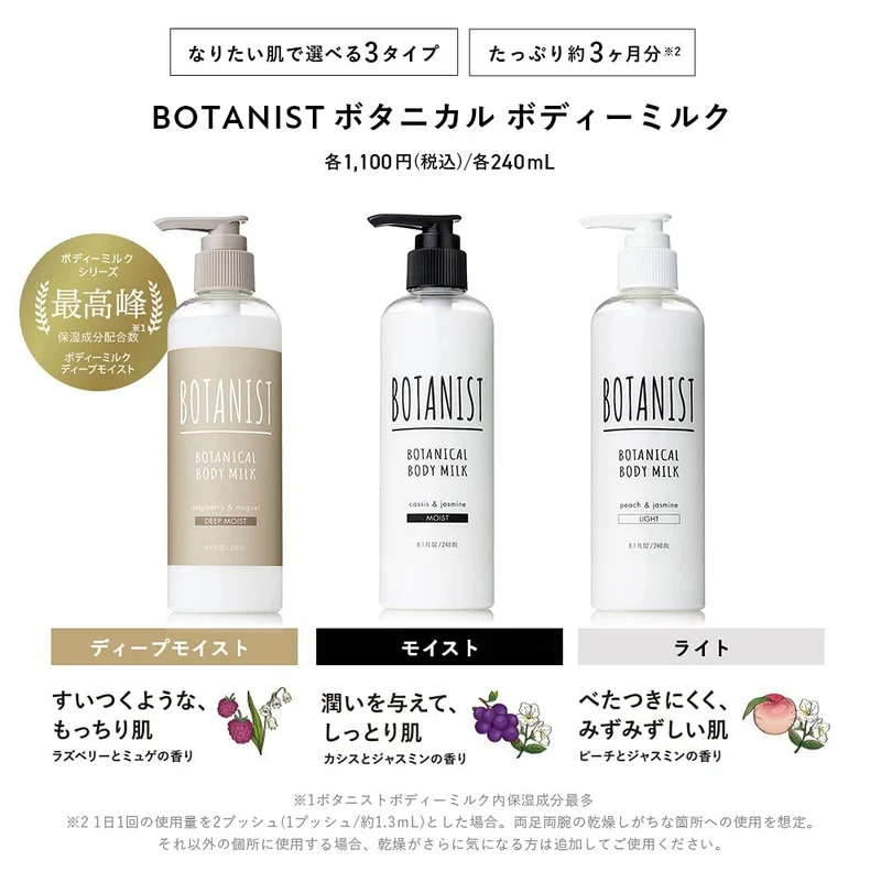 Botanist Botanical Body Milk 240ml - Deep Moisturizing Silicone-Free Care