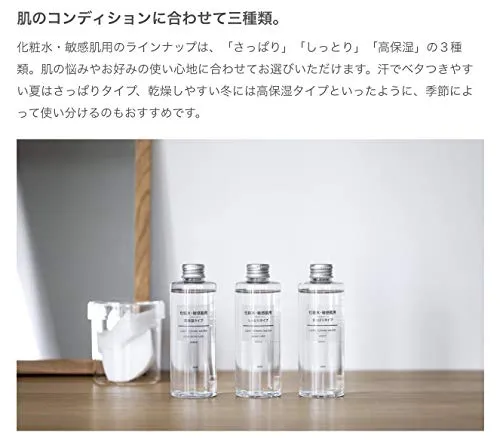 MUJI Lotion for Sensitive Skin Highly Moisturizing 200ml (x 1)
