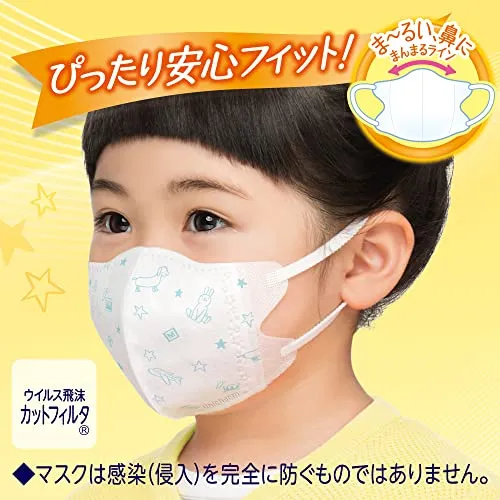unicharm Super comfortable mask children dedicated type (for 3-6 years old) 18 sheets (with print pattern)
