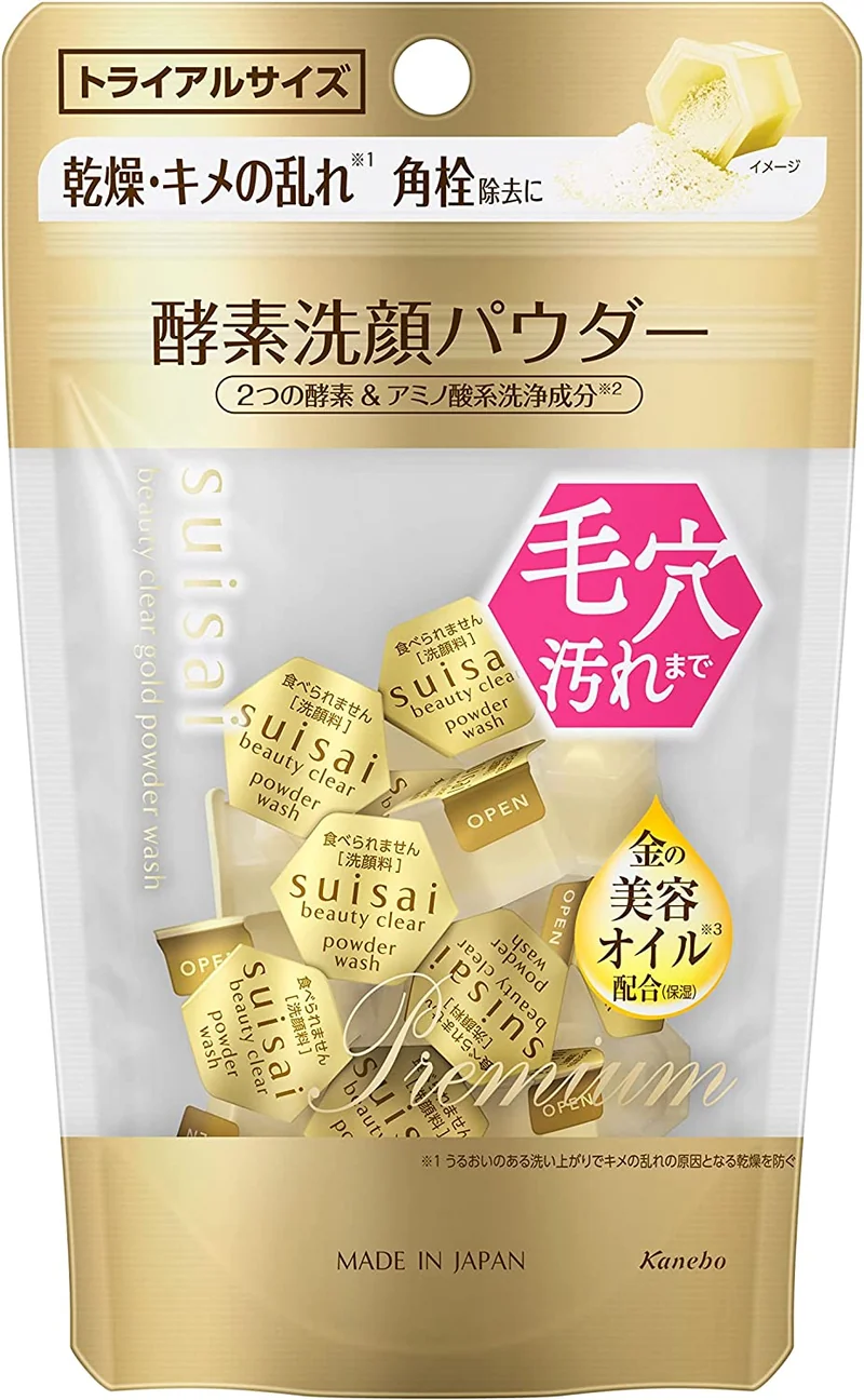 Kanebo suisai Beauty Clear Gold Powder Wash 0.4g X 15/32 Pcs
