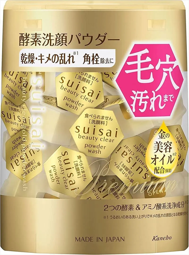 Kanebo suisai Beauty Clear Gold Powder Wash 0.4g X 15/32 Pcs