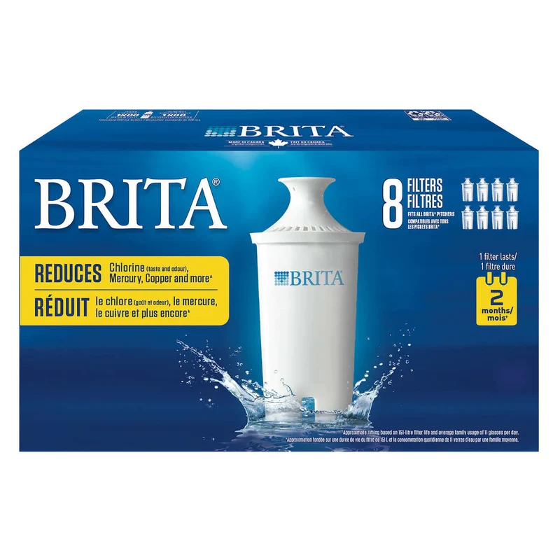 BRITA - Ensemble de 8 Filtres de Rechange