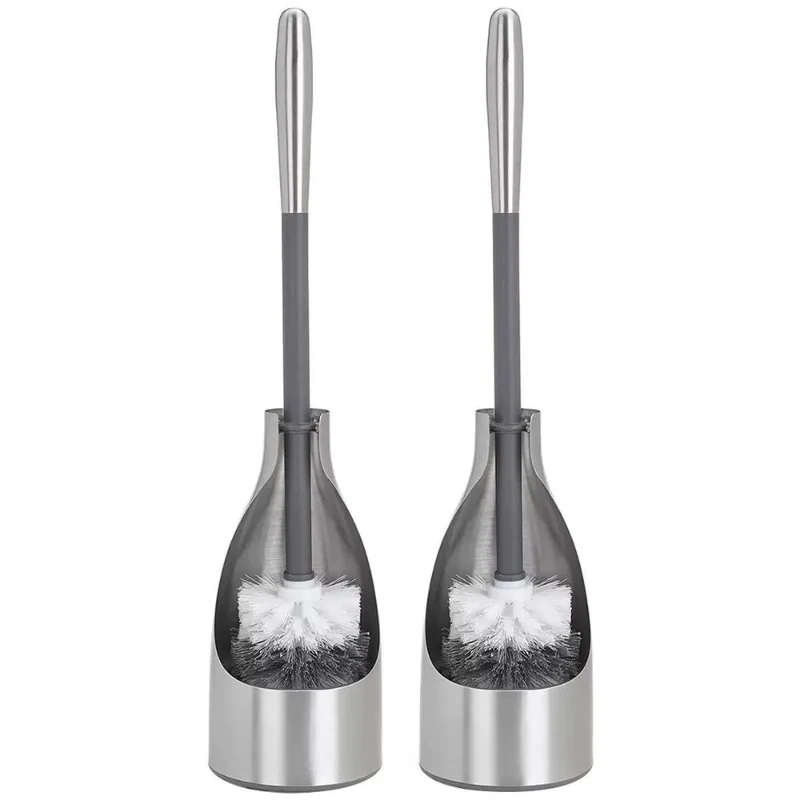 POLDER - Ensemble de 2 Porte-Brosses en Acier Inoxydable