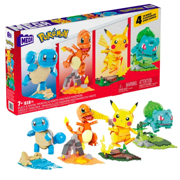 MEGA - Créer et Montrer Pikachu et les Pokémon Partenaires de Kanto