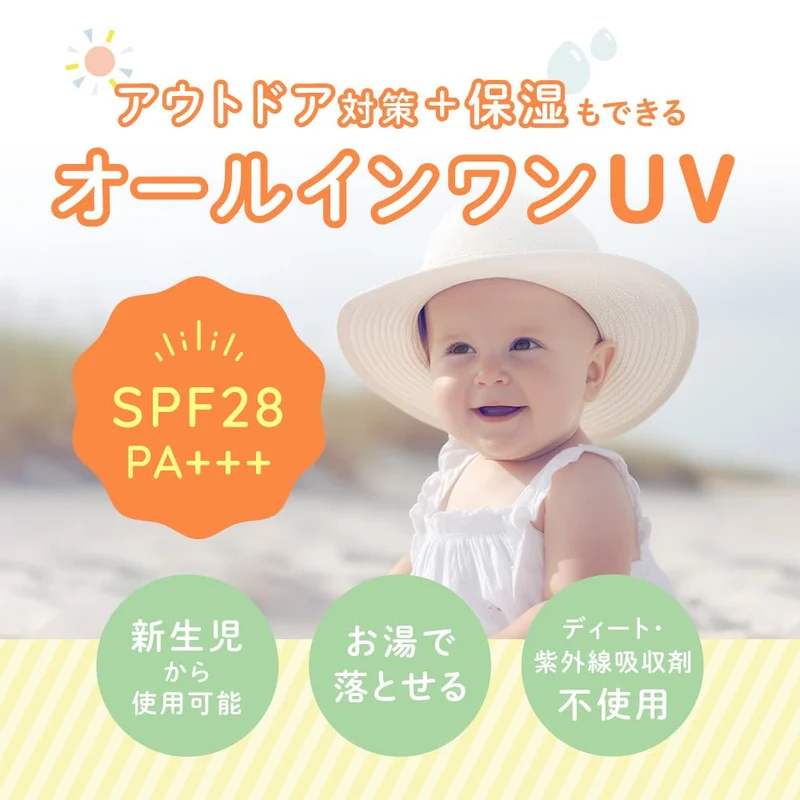 Alobaby Organic All-In-One UV Milk Sunscreen Deet-Free Baby Care 1 Bottle