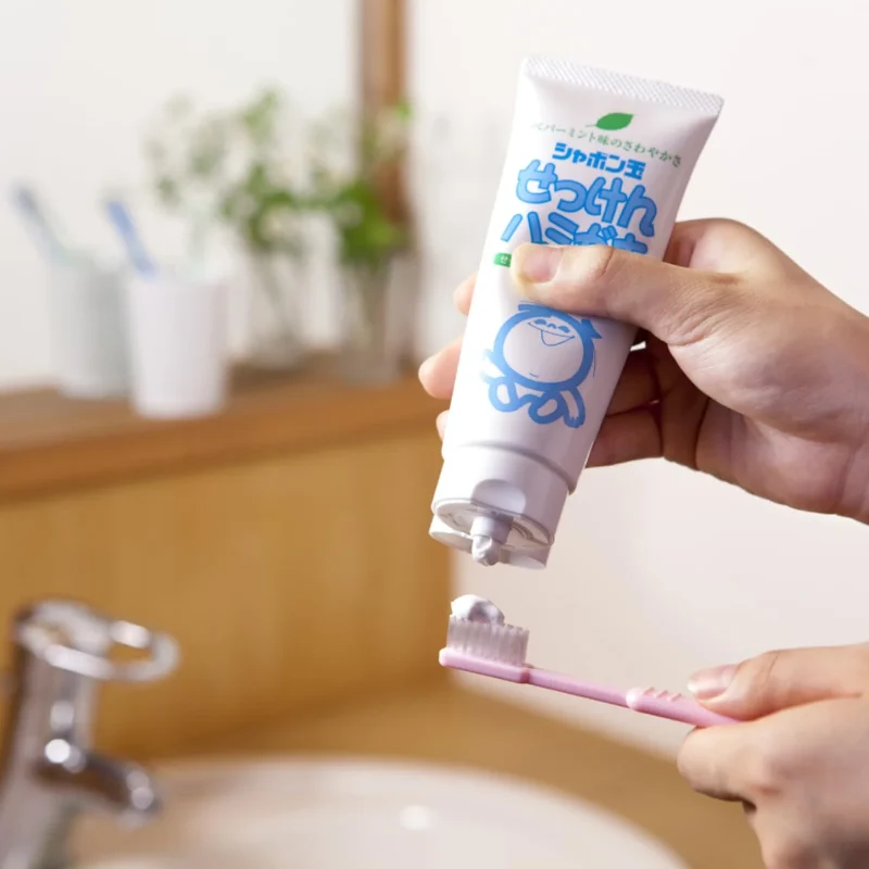 Shabondama Soap Toothpaste 140G Fluoride-Free Whitening Formula