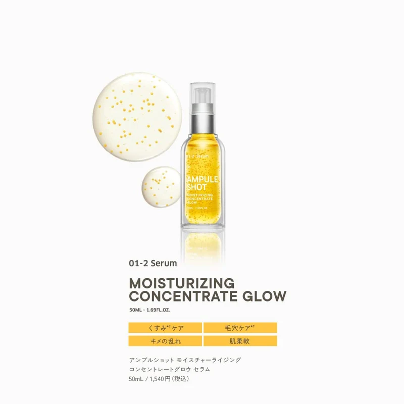 Ampule Shot Moisturizing Glow Serum Concentrate For Radiant Skin