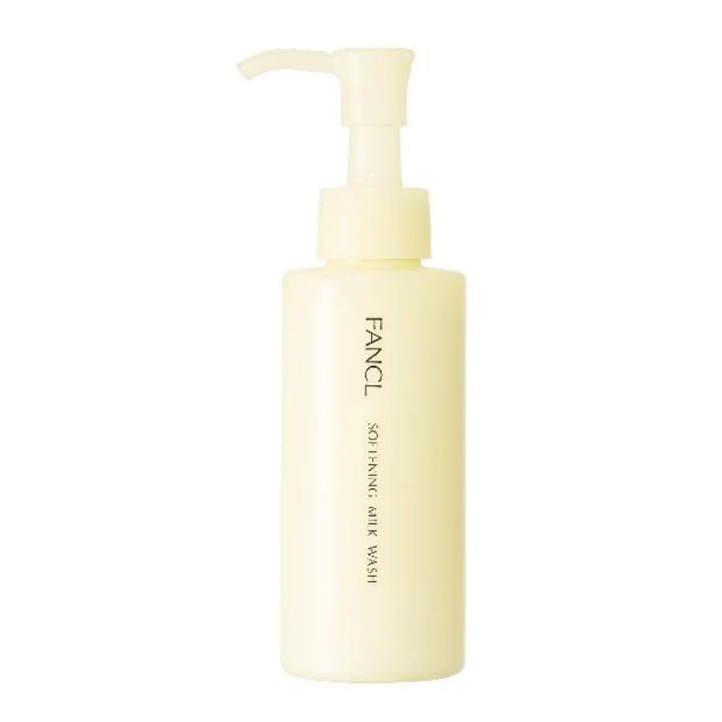 FANCL Soft Skin Milk Cleanser 120ml - Gentle Morning Facial Cleanser for Dry Skin