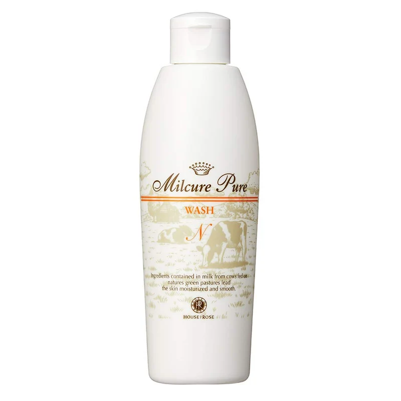 House Of Rose Milkure Pure Wash 250ml Non-Foaming Facial Cleanser Japan