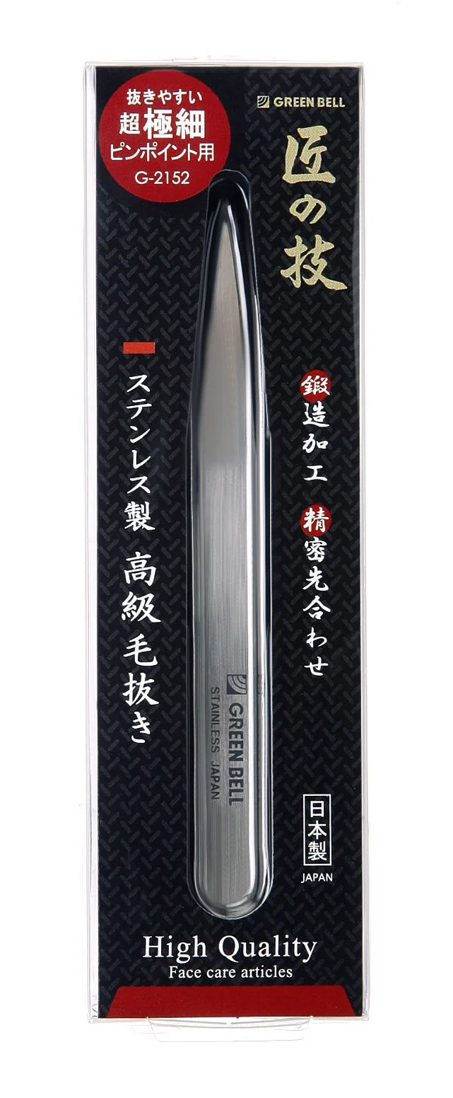 Green Bell Masterful Skills Suncraft Stainless Steel Extra Fine Tweezers G-2152