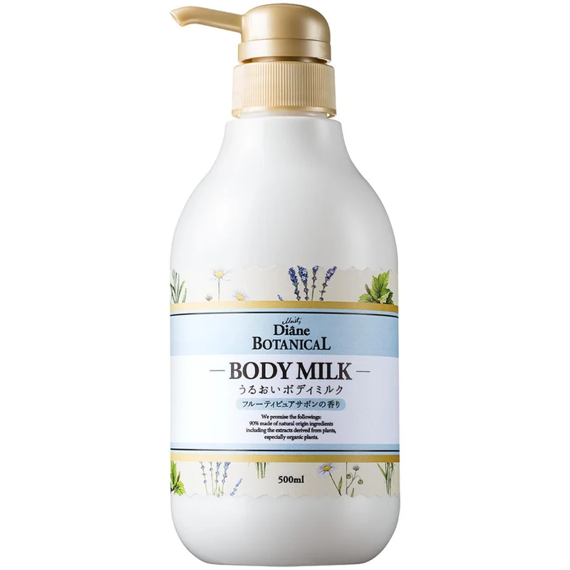 Diane Botanical Body Milk Fruity Pure Soap 500ml - Moisturizing & Non-Sticky