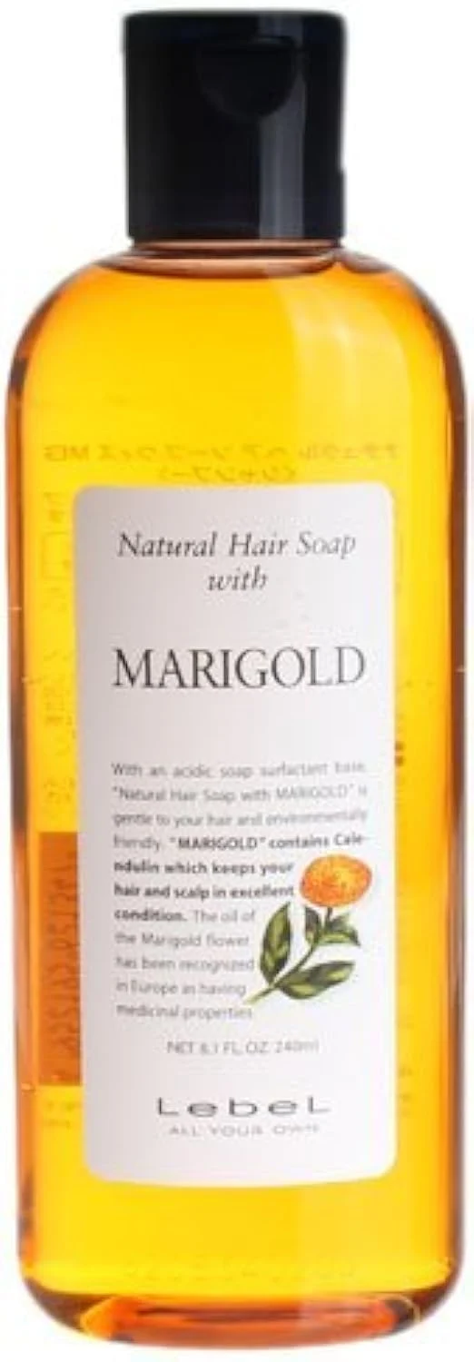 LebeL Natural Hair Soap Marigold 240ml – Gentle Cleanser for All Hair Types