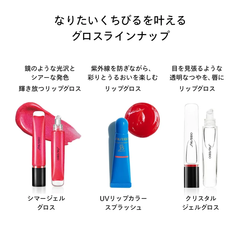 Shiseido Makeup Shimmer Gel Gloss 7.7g Tube Lip Gloss