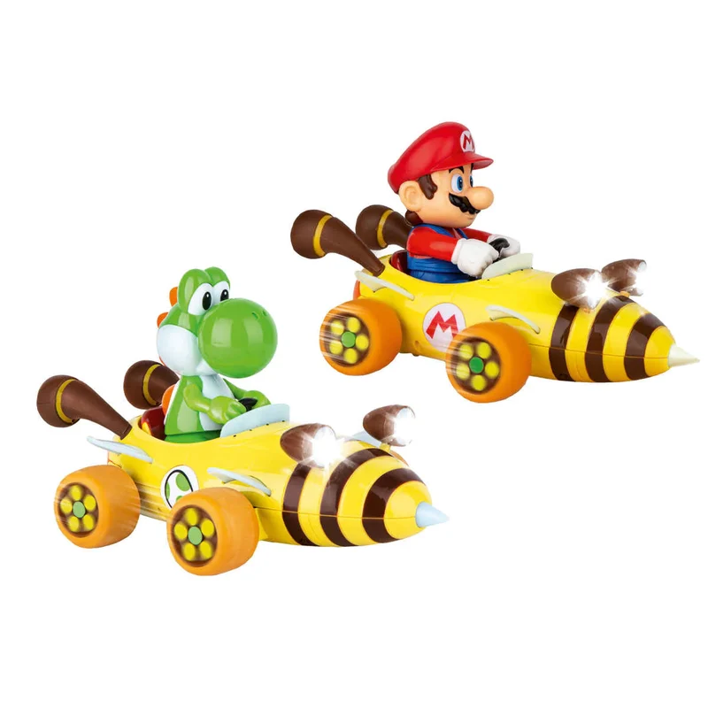 CARRERA RC - Ensemble de 2 Voitures Radiocommandées Bumble V Mario et Yoshi Mario Kart