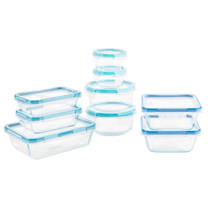SNAPWARE - Ensemble de 9 Contenants en Pyrex avec Couvercles
