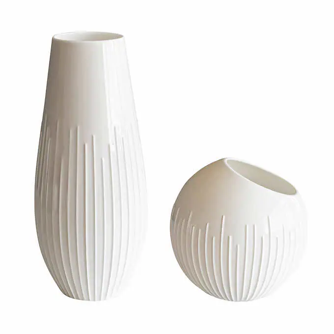 OVER AND BACK - Ensemble de 2 Vases en Porcelaine Galleria