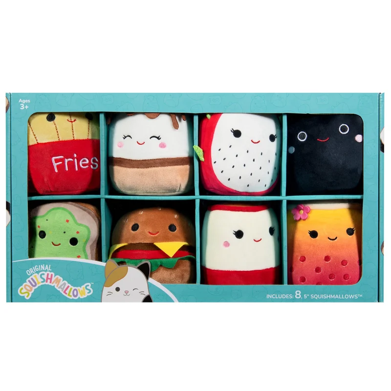 SQUISHMALLOWS - Ensemble de 8 Peluches