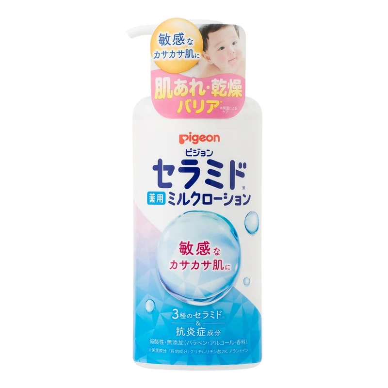 Pigeon Medicated Milk Lotion 300G for Soothing Skin Care