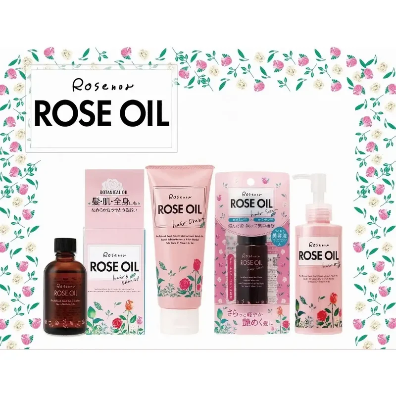 Kurobara Honpo Rosenoa 150G Rose Hair Cream for Smooth and Shiny Hair