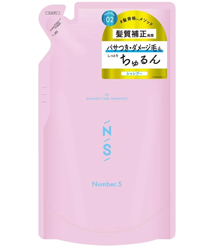 Number.S Damage Care Shampoo Refill 400Ml for Stronger Healthier Hair
