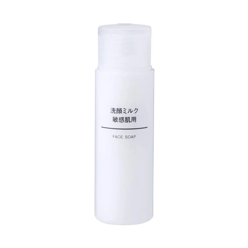 Muji Sensitive Skin Face Wash Milk 50Ml Gentle Cleanser For Delicate Skin