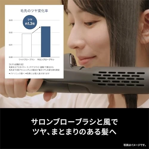 Panasonic Nanoe Hair Styler Curling Dryer Charcoal Black (EH-KN0K-K) AC100V