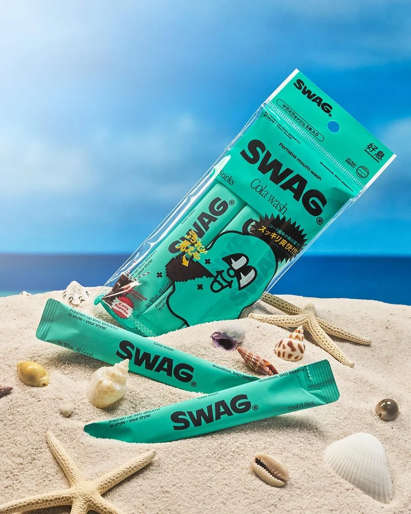 SWAG Cola Wash Mouthwash Breath Care Rinse 5 Packs