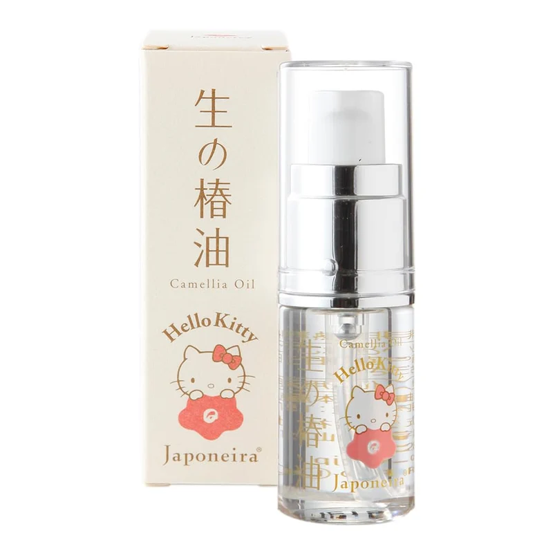 Unheated Japanese Camellia Oil 15ml for Face Hair & Body (Hello Kitty)
