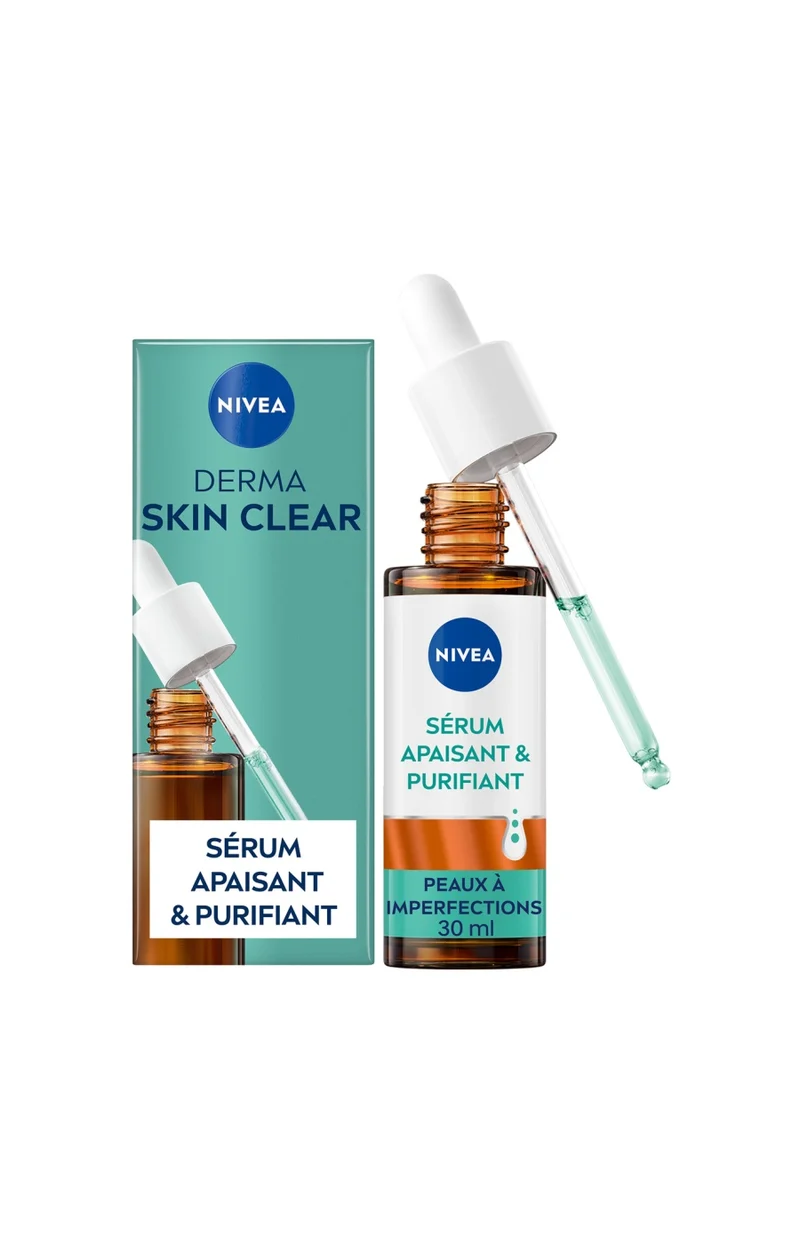 Sérum purifiant - Derma Skin Clear - Niacinamide & acide hyaluronique - Peaux à imperfections - 30 ml