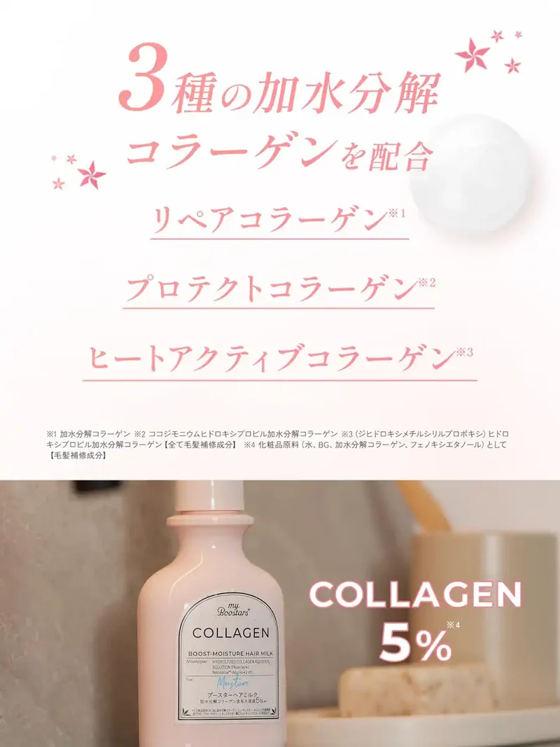 My Boostars Collagen Booster Hair Milk 120ml Leave-In Damage Repair Treatment