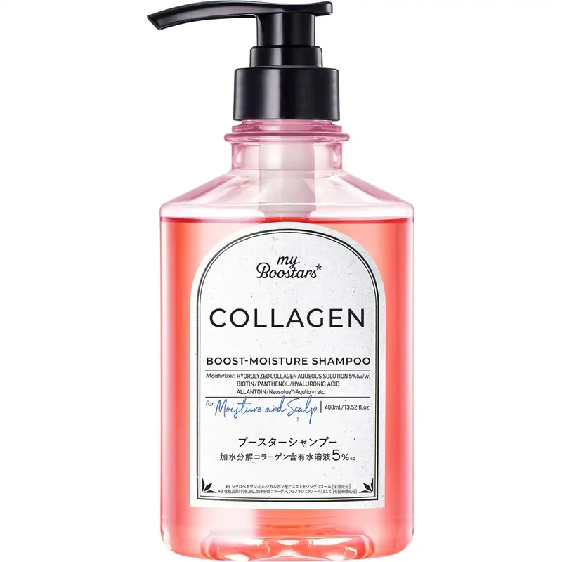 My Boostars Collagen Shampoo 400ml for Scalp Care and Moisture Control