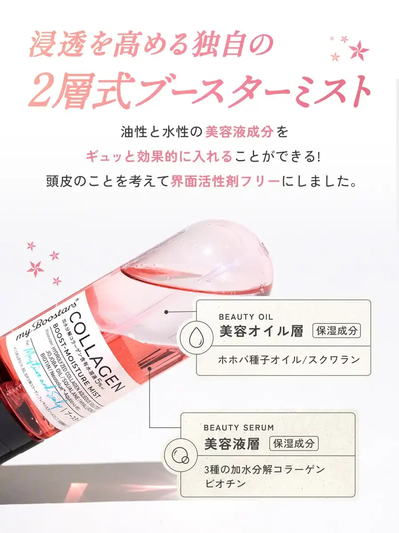 My Boostars Collagen Hair Mist Treatment 40ml for Scalp and Moisture