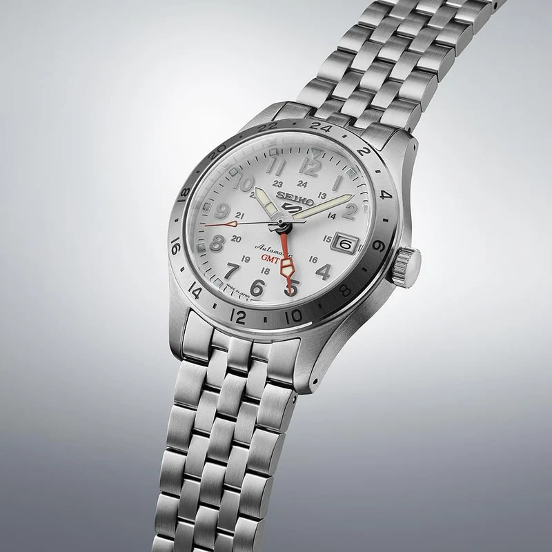 SEIKO 5 Sports Field GMT 'Sports Style' SBSC009 Men's Silver