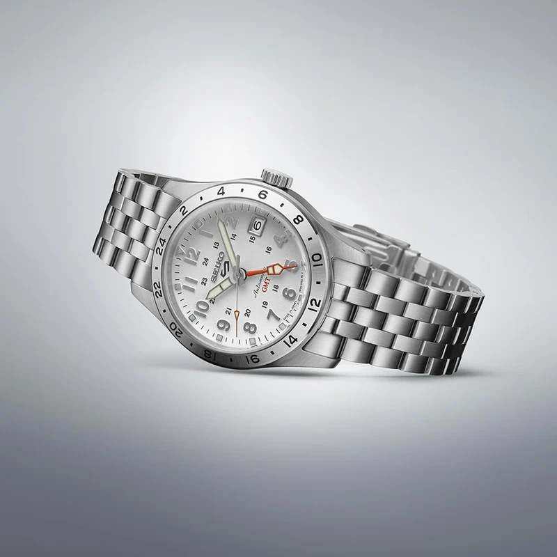 SEIKO 5 Sports Field GMT 'Sports Style' SBSC009 Men's Silver