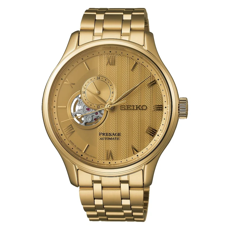 SEIKO Presage Japanese Garden SARY264 Men's Yellow-Gold Watch
