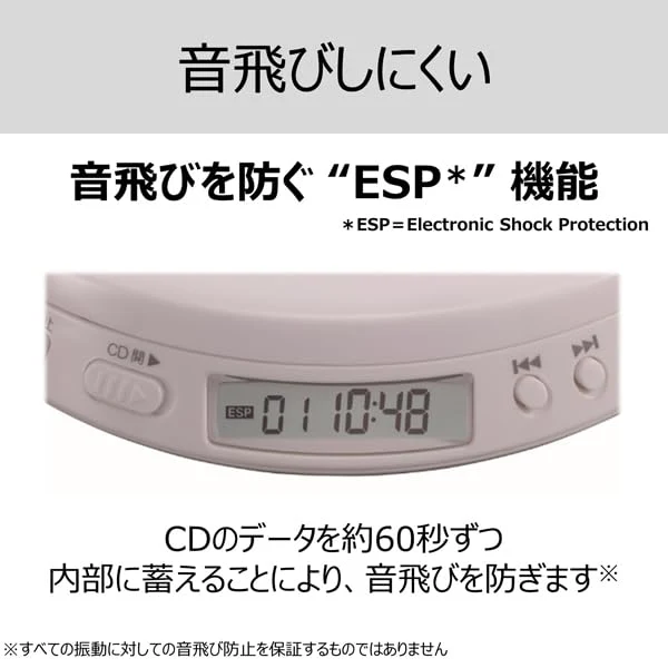 TOSHIBA TY-P10 CD Player USB/batt A-B repeat speed ctrl MP3 earbuds