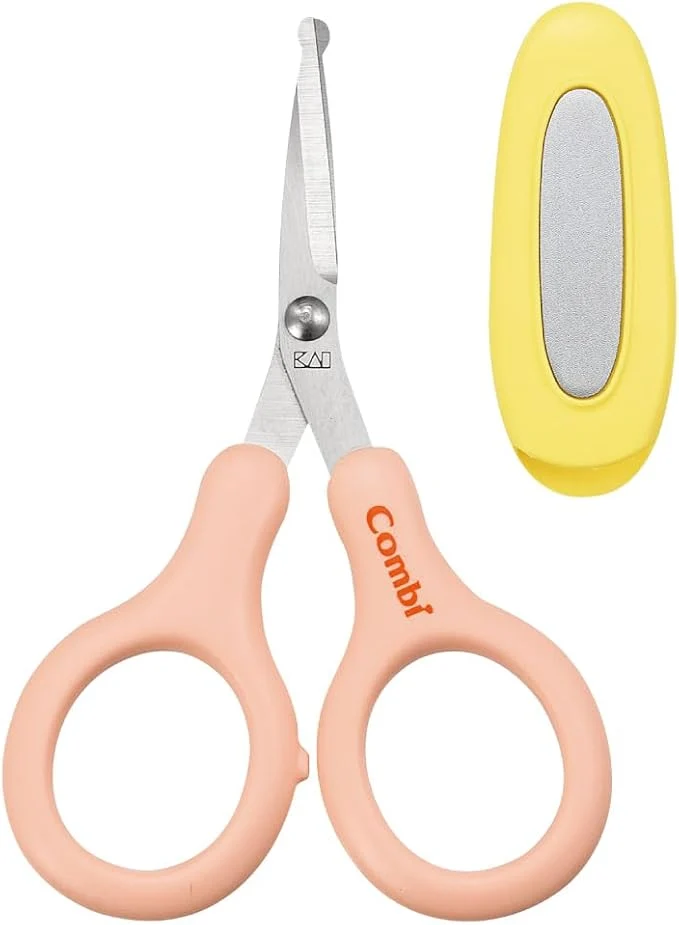 Combi Baby Label Safe Grip Nail Scissors for Infants and Toddlers