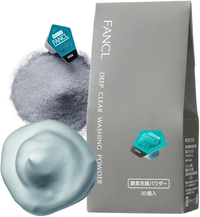 FANCL Deep Clear Face Wash Powder 30-Piece Set for Radiant Skin