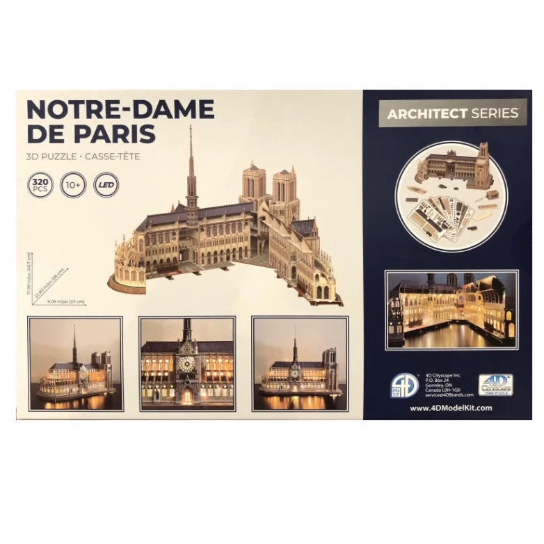 4D PUZZ - Notre-Dame De Paris Casse-Tête 3D Architect Series