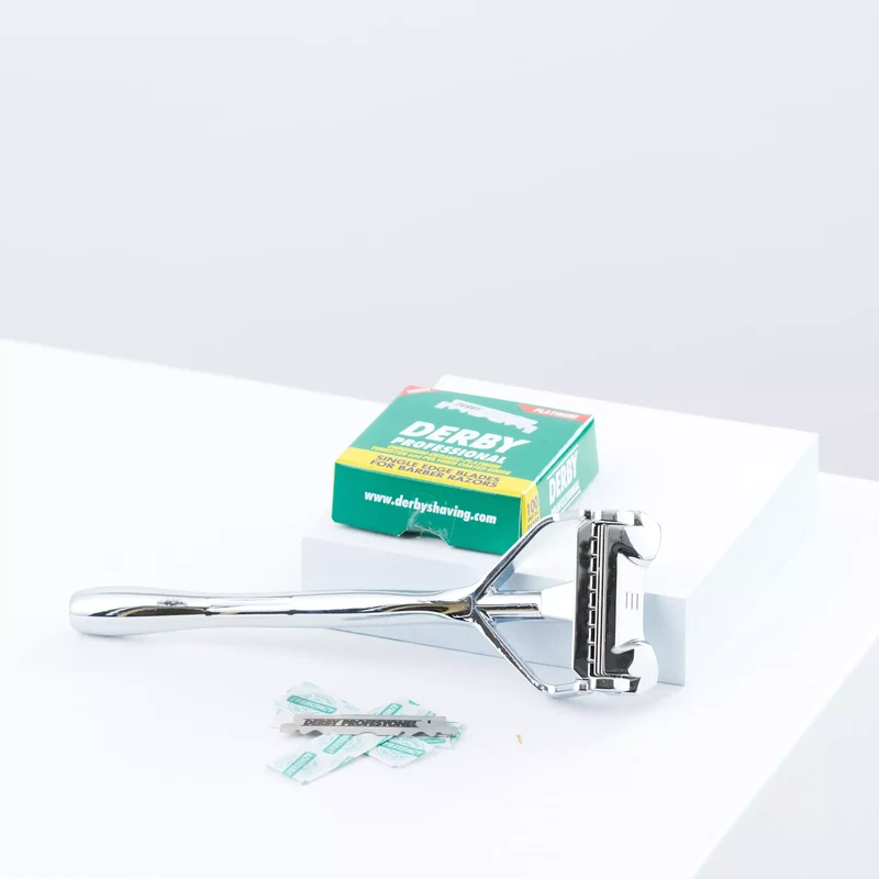 100 Rasierklingen - Derby grün Professional Single Edge Halbklingen