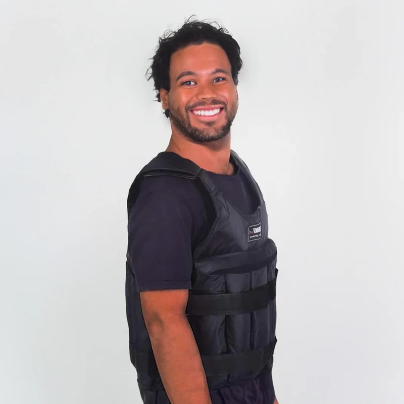 POWERWEAR – Gilet Pesi Regolabile da 110 lb per Allenamenti Potenziati