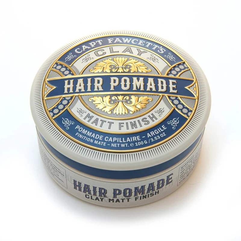 Captain Fawcett Clay Pomade – Cire mate, tenue moyenne