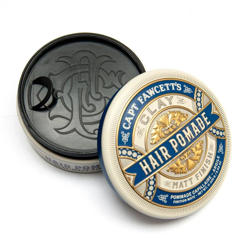 Captain Fawcett Clay Pomade – Cire mate, tenue moyenne