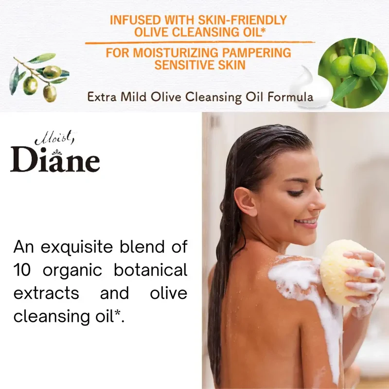 Diane Botanical Body Soap Sicilian Fruit Scent 500ml for Sensitive Skin Care
