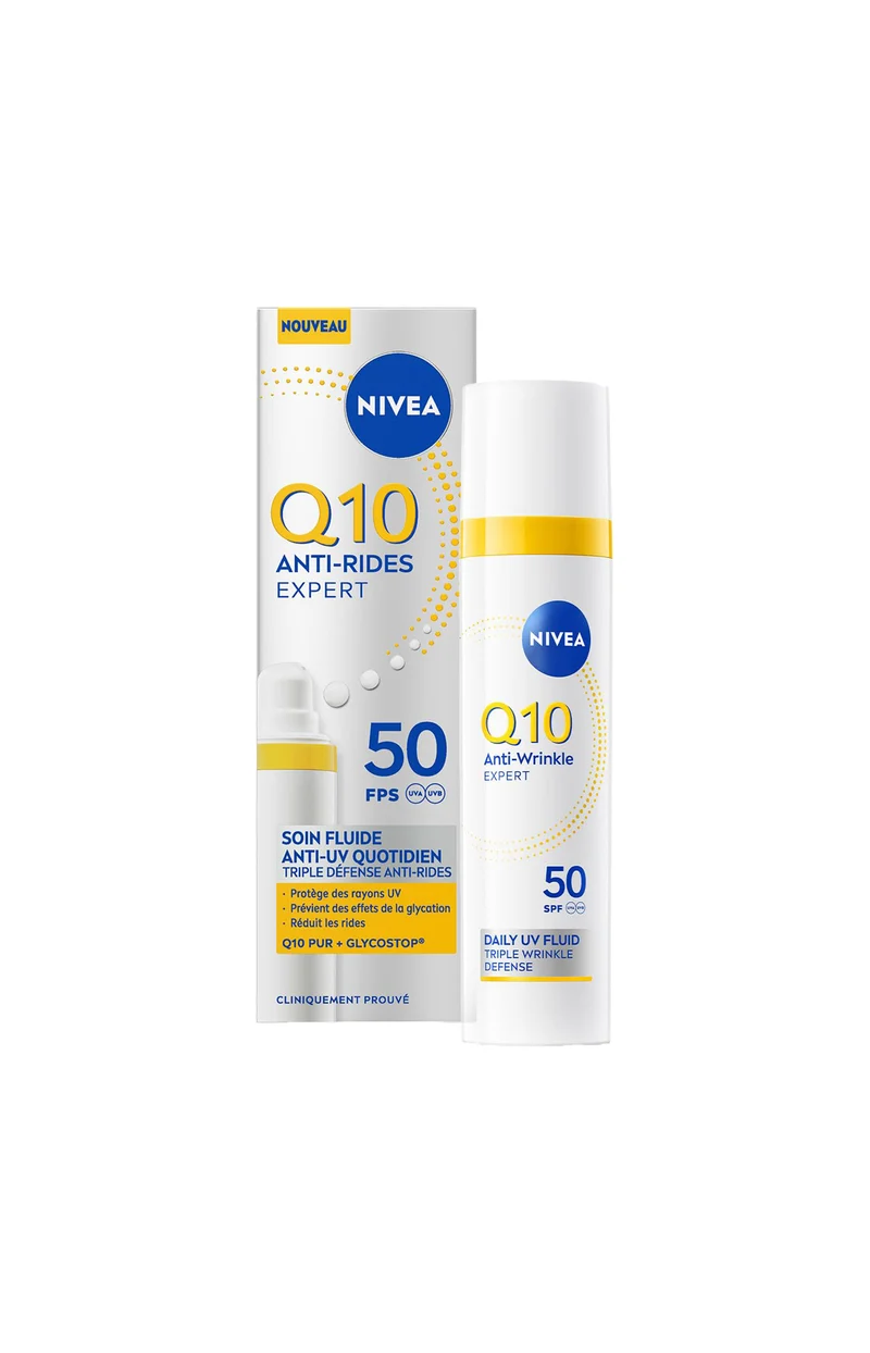 Fluide anti-âge FPS50 - Q10 - Visage - 40 ml
