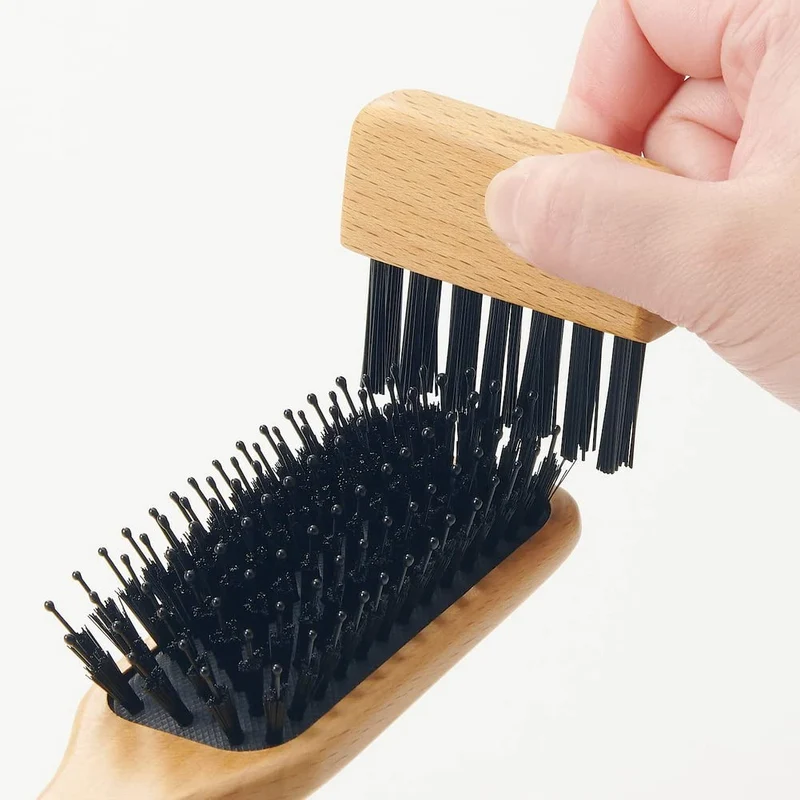 MUJI Beech Wood Hair Brush 20cm Mixed Bristles