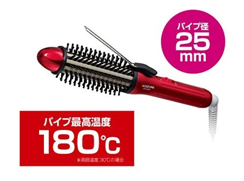 Koizumi Volume Up Iron Mini 25mm International Red KHR-6000/R AC100-240V