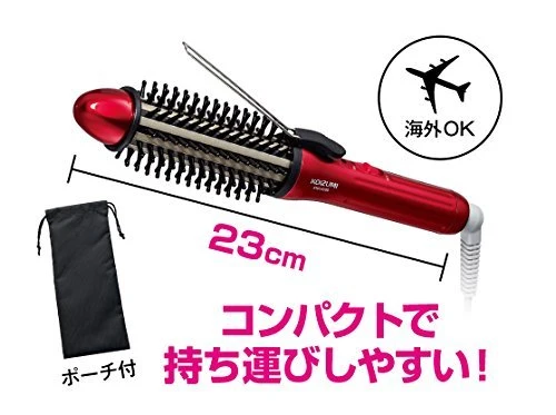 Koizumi Volume Up Iron Mini 25mm International Red KHR-6000/R AC100-240V