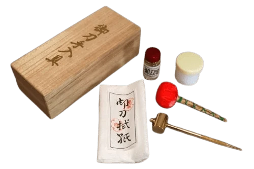 JAPANESE Katana Sword Maintenance Cleaning Tool Kit Set